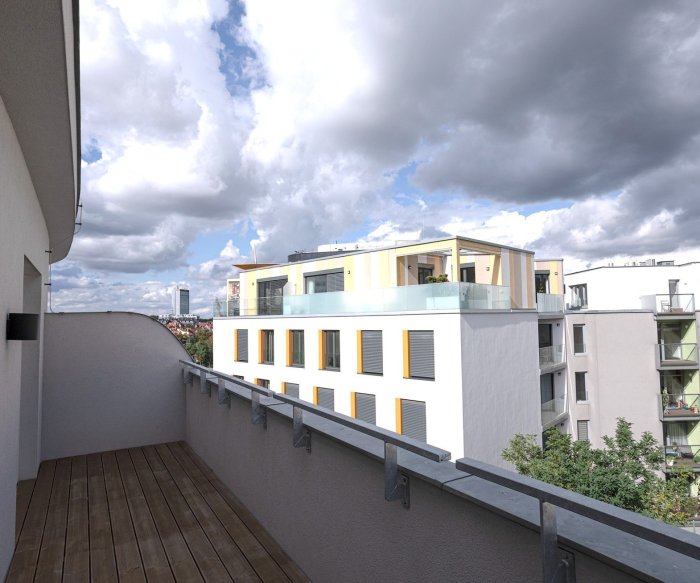 Modern furnished 1-bedroom apartment (2+kk) for rent in Veleslavín, Prague 6, near the metro station.