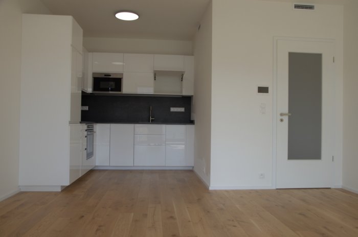 Modern 2+kk apartment with terrace in Hagibor Residence, Prague 10